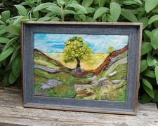 Framed needle felted for sale  WAKEFIELD