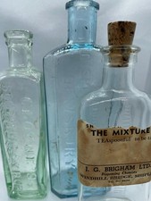 Vintage glass bottles. for sale  LEEDS