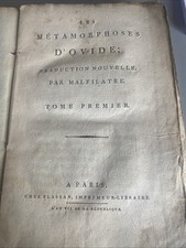 Livre ancien métamorphoses d'occasion  Chameyrat