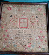 Victorian antique sampler for sale  DUNOON