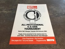 Daily Record Professional 5-A-Side 1983 Celtic Rangers Hibs Hearts Dundee, usado comprar usado  Enviando para Brazil