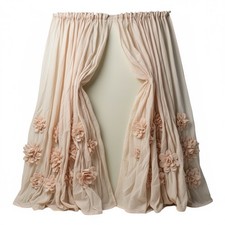 Usado, Hardware de restauração bebê e criança roseta babado painéis cortina 50′′×86′′ blush comprar usado  Enviando para Brazil