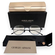 Óculos Giorgio Armani AR 6138TM 3341 azul fosco sobre preto 49mm com estojo comprar usado  Enviando para Brazil