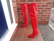 Shiny red patent for sale  DAVENTRY