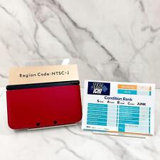 Consola Nintendo 3DS XL LL solo color rojo NTSC-J probada envío 1 día [rango B] segunda mano  Embacar hacia Argentina