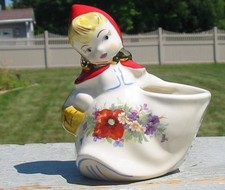 Vintage Chapeuzinho Vermelho LRRH Sugar Bowl Mini Plantador Livro de Histórias Cerâmica comprar usado  Enviando para Brazil