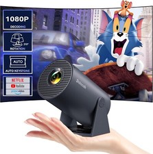 Mini Projetor Polocsh com Android TV Integrada, Aplicativos, WiFi Bluetooth, 40"-150" comprar usado  Enviando para Brazil