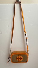 Tory Burch Damska Mini Miller Płócienna Torba CrossBody w kminku na sprzedaż  Wysyłka do Poland
