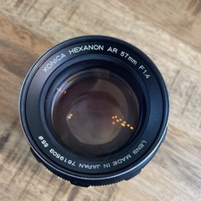 Lente de cámara Konica Hexanon AR 57mm F1.4 de colección PARA REPUESTOS - TAL CUAL segunda mano  Embacar hacia Mexico