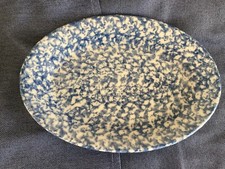 Roseville blue spongeware for sale  Punta Gorda