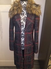 Eleganter mantel kunstfellkrag gebraucht kaufen  Hamburg