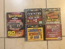 7 discos de karaokê CDG todos excelentes inclui 3 discos conjunto Waylon & Willie 50 músicas, usado comprar usado  Enviando para Brazil