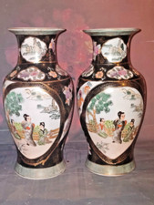 Pair vintage satsuma for sale  LEEDS