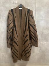 CARDIGÃ DE MALHA MAX MARA SFILATA ESTAMPA ZEBRA MISTURA MOHAIR TAMANHO XS RRP 500$, usado comprar usado  Enviando para Brazil