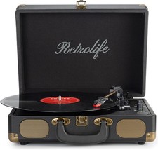 Gramofon Retrolife 3-biegowy Bluetooth / Aux Walizka na sprzedaż  PL