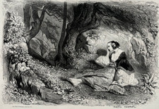Penserosa lithographie bertaut d'occasion  Pluvigner