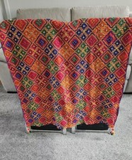 Multicolour embroidered dupatt for sale  HALIFAX