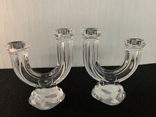 Bougeoirs cristal vannes d'occasion  Baccarat