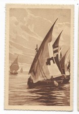 Cartolina barche vela usato  Marsciano