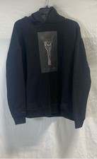 Pulôver com capuz Studio R330 masculino preto estampa gráfica manga longa tamanho médio, usado comprar usado  Enviando para Brazil