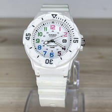 Relógio Casio Feminino Branco Mostrador Arco-íris Data 3363 LRW-200H Nova Bateria, usado comprar usado Relógio Casio Feminino Branco Mostrador Arco-íris Data 3363 LRW-200H Nova Bateria, usado comprar usado  Enviando para Brazil