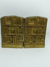 Vintage buchstützen messing gebraucht kaufen  Bremen