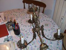 Antico lampadario bronzo usato  Genova