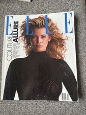 Revista de moda vintage Elle outubro 1989 capa Claudia Schiffer comprar usado  Enviando para Brazil