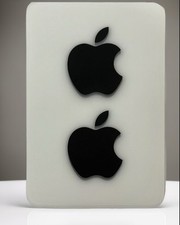 NOVO Decalque Adesivo Preto Logotipo Apple - Fabricante de Equipamento Original - Inclui 2 Adesivos - Grande comprar usado  Enviando para Brazil
