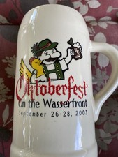 Deliciosa CANECA DE CERVEJA ALEMÃ OKTOBERFEST~On the Wasserfront 2003 comprar usado  Enviando para Brazil