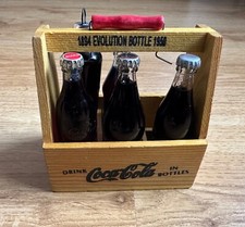 Mini Garrafas de Coca-Cola Vintage em Estojo de Madeira Raro Não é um kit!, usado comprar usado  Enviando para Brazil