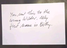 Autografo billy wilder usato  Torino