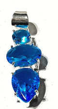 Blautopas edelstein 925 gebraucht kaufen  Hannover