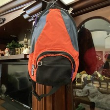 Usado, Mochila vintage Patagonia Day Pack feita nos EUA laranja caminhada viagem escola comprar usado  Enviando para Brazil