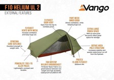 Vango f10 helium for sale  BOURNEMOUTH