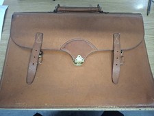 Vintage leather briefcase for sale  WESTON-SUPER-MARE