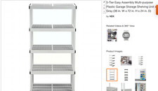 Hdx tier shelving for sale  Ponder