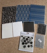 Embossing folders.3 square for sale  BRIDGWATER
