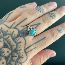 Chrysocolla oval sterling for sale  PLYMOUTH