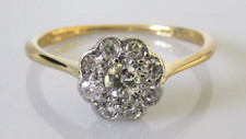 Gold diamond ring for sale  LONDON