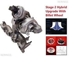 Turbocompressor Stage 2 Hybrid upgrade Audi VW Seat Skoda 2.0 TDI 125kw 757042 comprar usado  Enviando para Brazil
