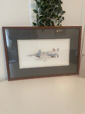 Vintage watercolour cornish for sale  BURY ST. EDMUNDS