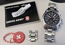 Victorinox Swiss Army 9G600 cronógrafo automático Valjoux 7750 com caixa, links e etiquetas! comprar usado  Enviando para Brazil