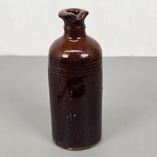 Garrafa de argila vintage feita à mão marrom vitrificada com detalhe com nervuras e design labial exclusivo 8 comprar usado  Enviando para Brazil