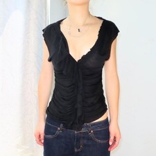 DKNY Damskie Czarne Kamizelki-tanks-cami na sprzedaż  Wysyłka do Poland