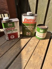 Three castrol tins for sale  SHAFTESBURY