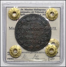 Stato pontificio pio usato  Due Carrare