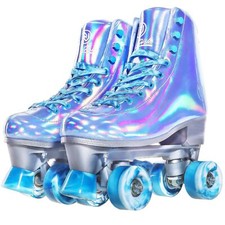 Usado, Patins femininos JajaHoho, idade 8-51 indoor outdoor, azul Peri, tamanho 10 comprar usado  Enviando para Brazil