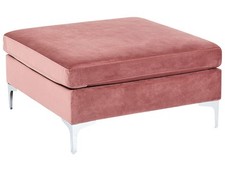 Pouf ottoman velours d'occasion  Expédié en France