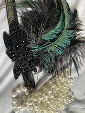 Peacock headband long for sale  THORNTON-CLEVELEYS